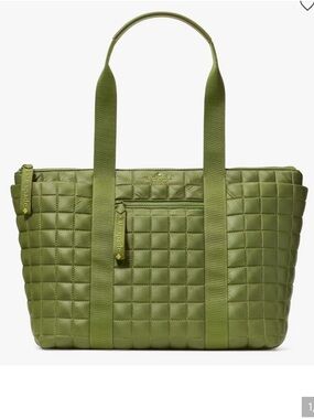 NWT Kate Spade Camden Tote in Kelp Forest Green Gorgeous Quilted Bag